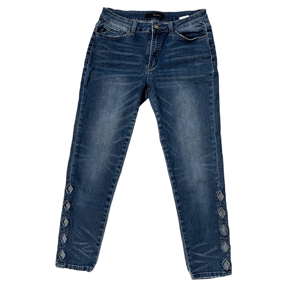 KanCan diamond cutout boho crop skinnny jeans W9 28